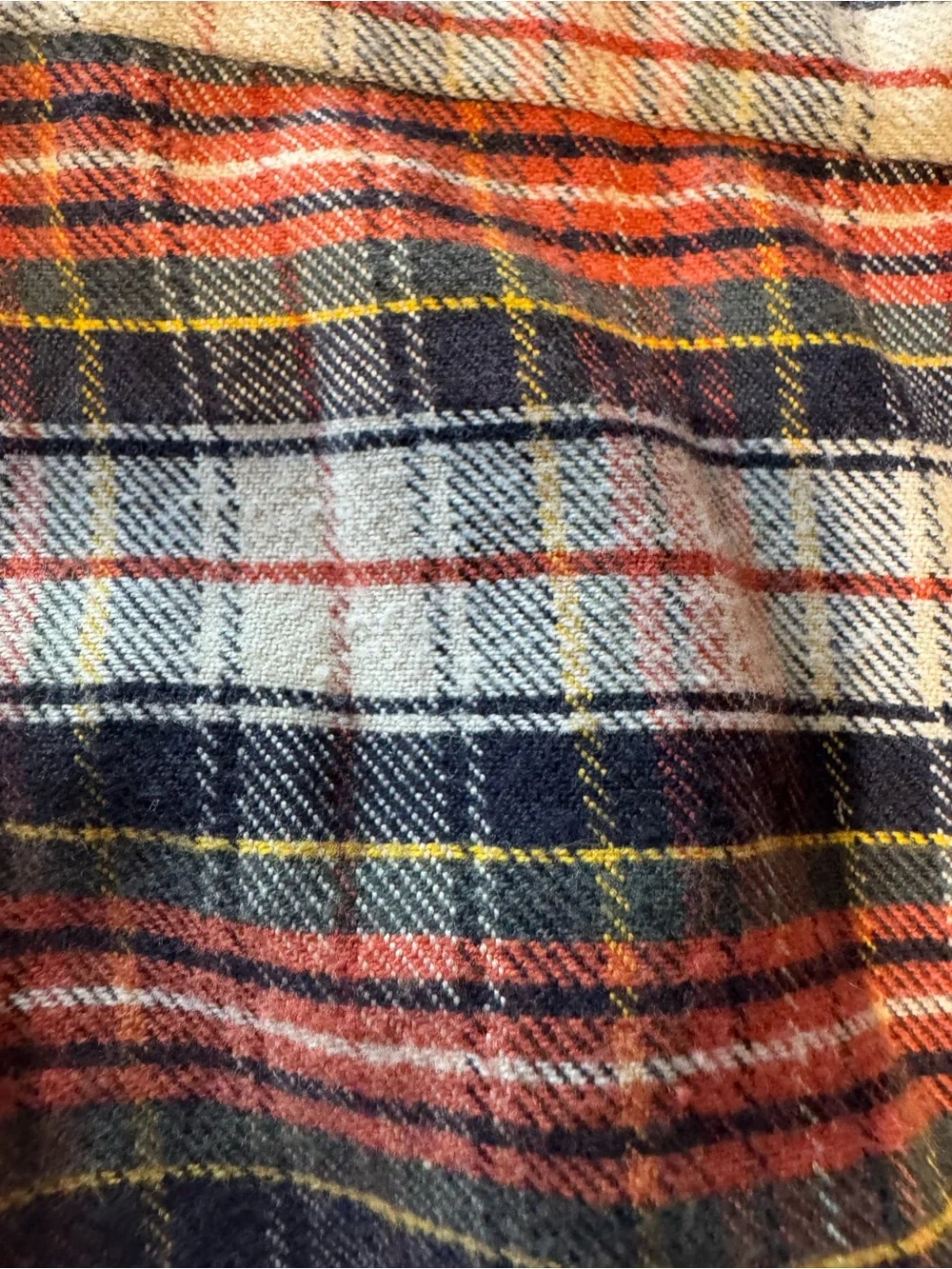J.Crew Mid-Weight Double Brushed Plaid Flannel Button Down Shirt Size Large Slim